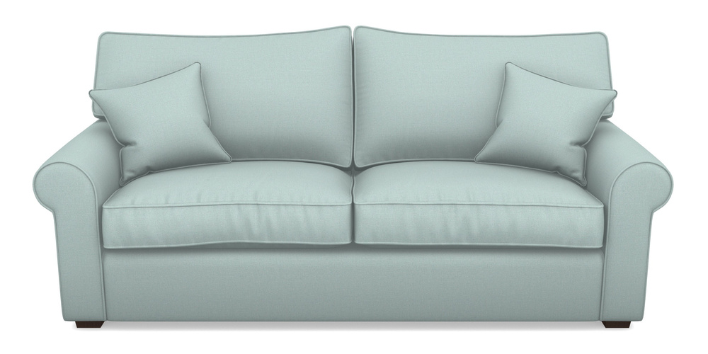 Product photograph of Upperton 4 Seater Sofa In Plain Linen Cotton - Robins Egg from Sofas and Stuff Limited