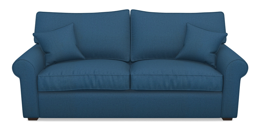 Product photograph of Upperton 4 Seater Sofa In Plain Linen Cotton - Royal Blue from Sofas and Stuff Limited