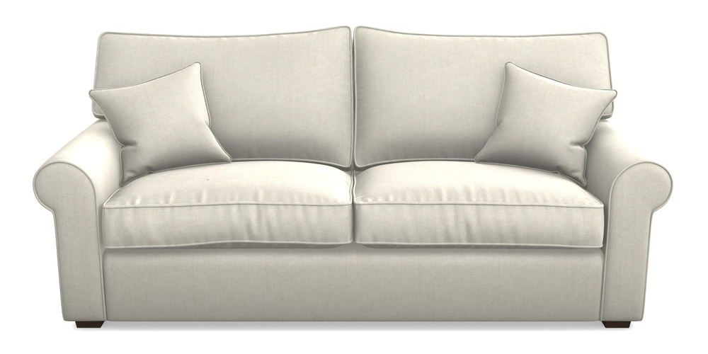 Product photograph of Upperton 4 Seater Sofa In Super Soft Velvet - Linen from Sofas and Stuff Limited