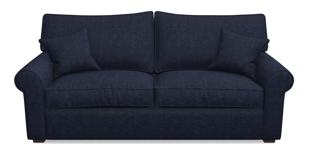 Product photograph of Upperton 4 Seater Sofa In Super Soft Velvet - Navy from Sofas and Stuff Limited