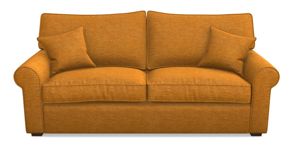 Product photograph of Upperton 4 Seater Sofa In Textured Velvet - Turmeric from Sofas and Stuff Limited