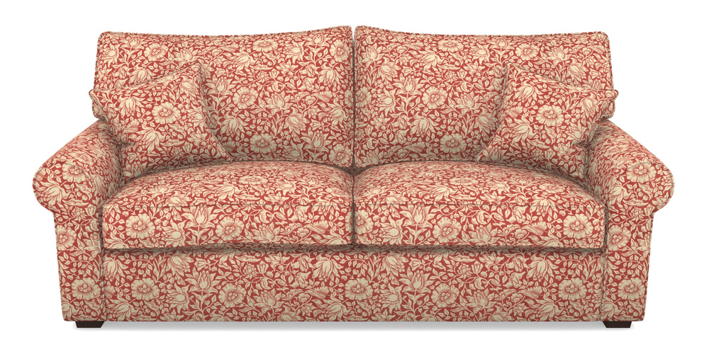 Product photograph of Upperton 4 Seater Sofa In William Morris Collection - Mallow - Madder from Sofas and Stuff Limited