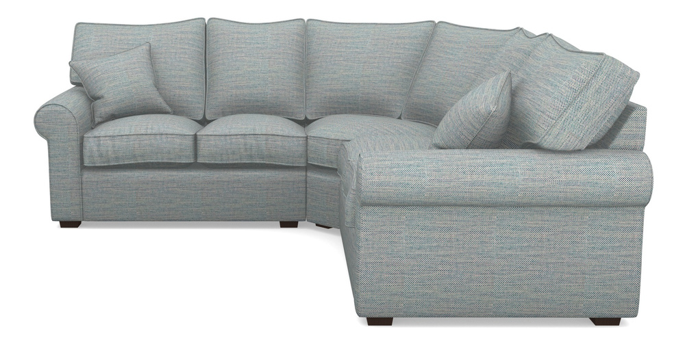 Product photograph of Upperton Rhf Lhf Corner In Basket Weave - Blue from Sofas and Stuff Limited
