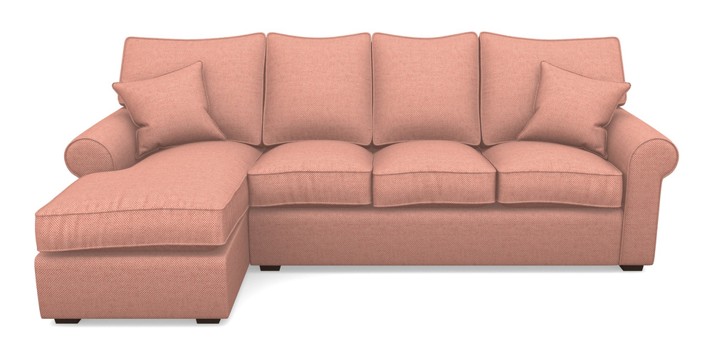 Product photograph of Upperton Lhf Chaise In Basket Weave - Peony from Sofas and Stuff Limited