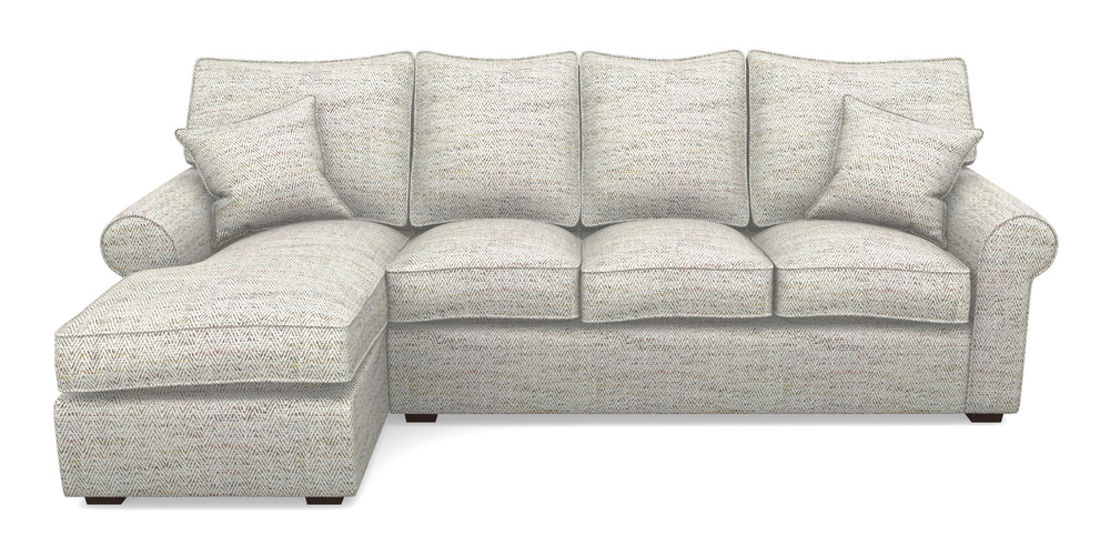 Product photograph of Upperton Lhf Chaise In Chunky Herringbone - Chunky Herringbone Natural from Sofas and Stuff Limited