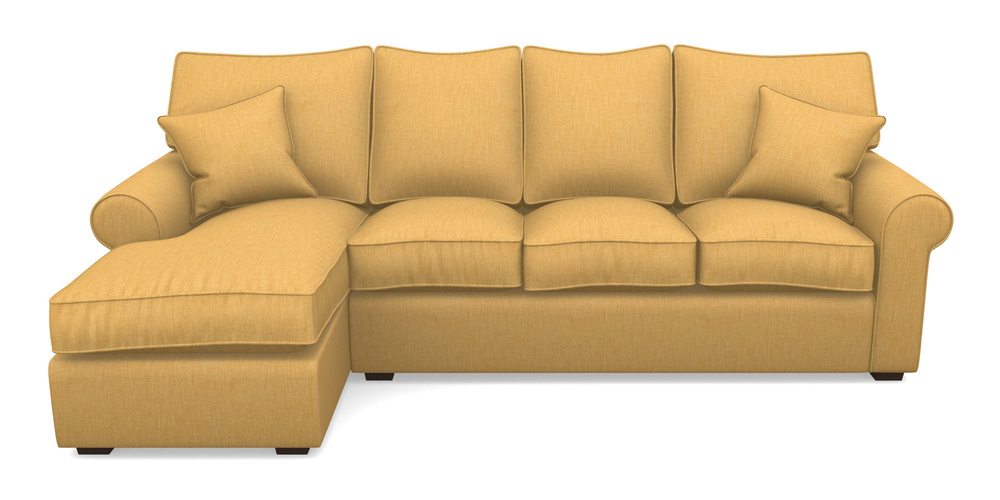 Product photograph of Upperton Lhf Chaise In Clever Cotton Mix - Mustard from Sofas and Stuff Limited