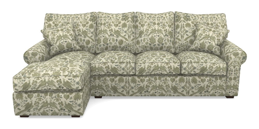 Product photograph of Upperton Lhf Chaise In V A Brompton Collection - Coromandel - Basil from Sofas and Stuff Limited