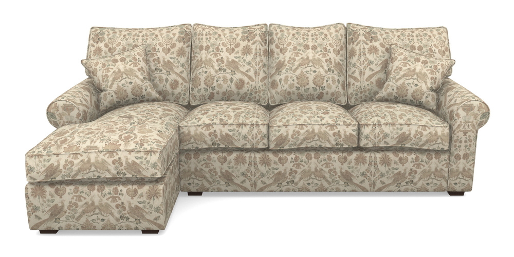 Product photograph of Upperton Lhf Chaise In V A Brompton Collection - Coromandel - Assam Tea from Sofas and Stuff Limited