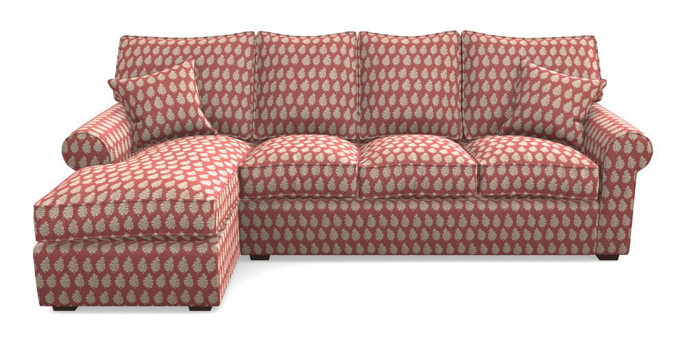 Product photograph of Upperton Lhf Chaise In Cloth 21 - Oak Leaf - Ginger Snap from Sofas and Stuff Limited