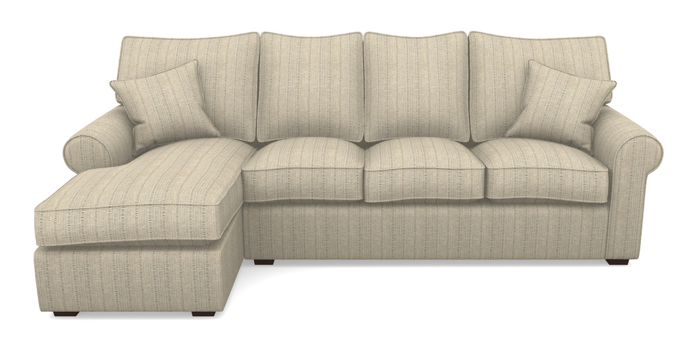 Product photograph of Upperton Lhf Chaise In Cloth 20 - Design 1 - Natural Herringbone from Sofas and Stuff Limited