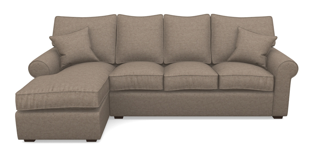 Product photograph of Upperton Lhf Chaise In Easy Clean Plain - Camel from Sofas and Stuff Limited