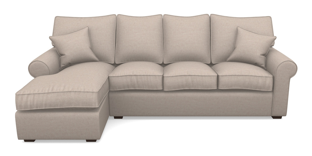 Product photograph of Upperton Lhf Chaise In Easy Clean Plain - Cream from Sofas and Stuff Limited