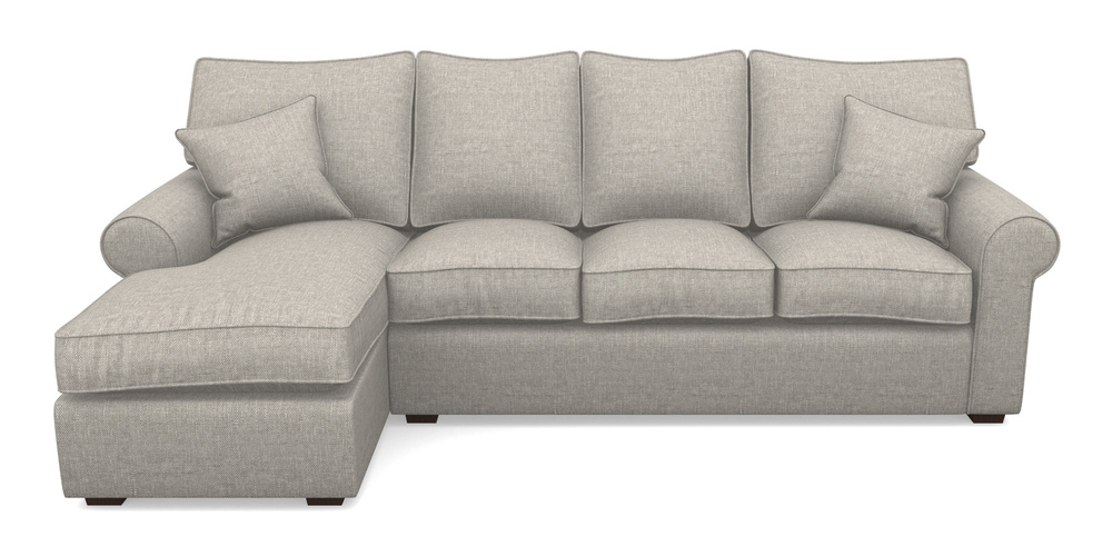 Product photograph of Upperton Lhf Chaise In Easy Clean Plain - Dove from Sofas and Stuff Limited