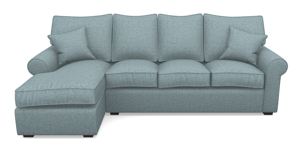 Product photograph of Upperton Lhf Chaise In Easy Clean Plain - Polar from Sofas and Stuff Limited