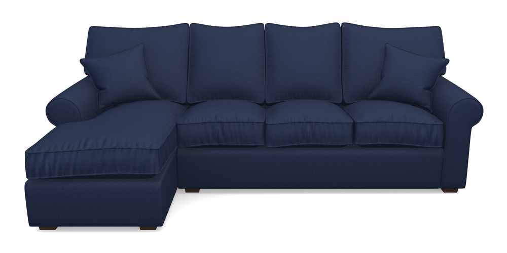 Product photograph of Upperton Lhf Chaise In Eco Washable Cotton - Admiral from Sofas and Stuff Limited