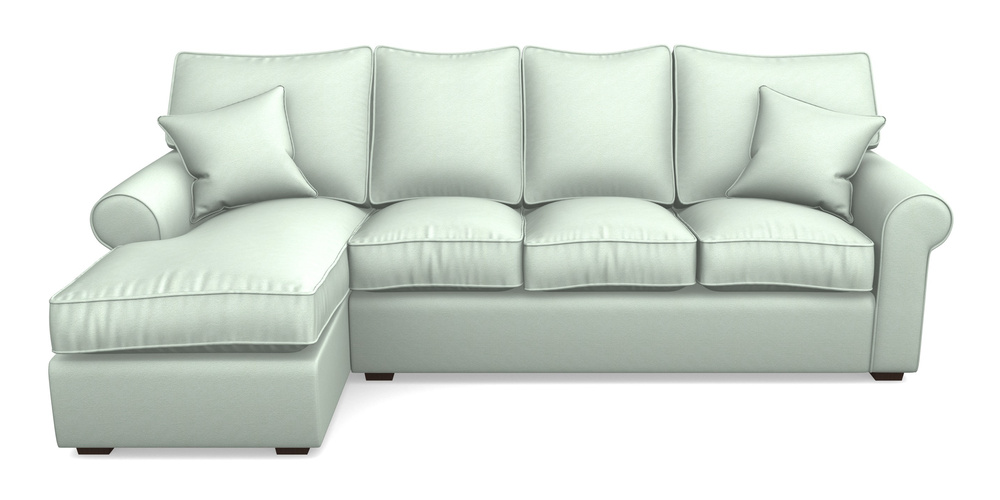 Product photograph of Upperton Lhf Chaise In Eco Washable Cotton - Feather from Sofas and Stuff Limited