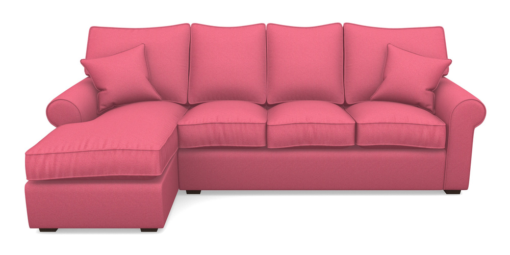 Product photograph of Upperton Lhf Chaise In Eco Washable Cotton - Orchid from Sofas and Stuff Limited