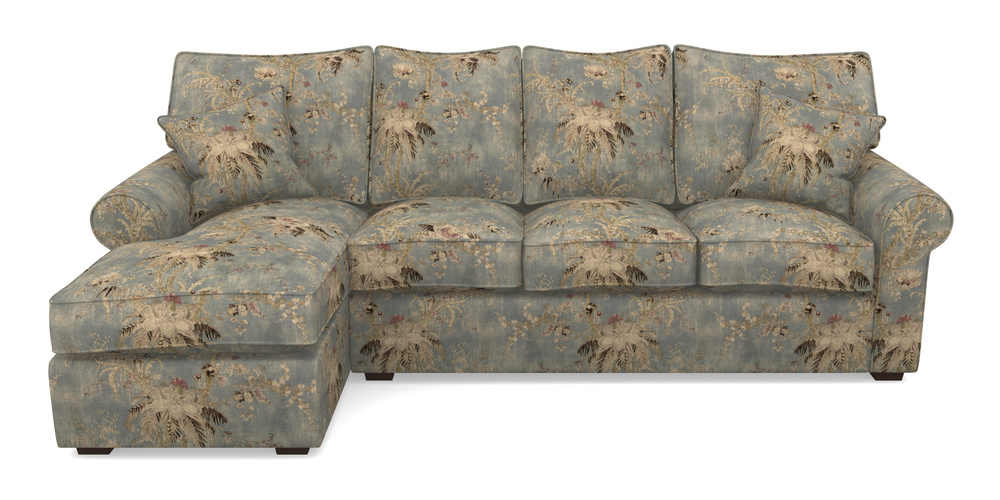 Product photograph of Upperton Lhf Chaise In Floral Linen - Zefferino Danish Girl from Sofas and Stuff Limited