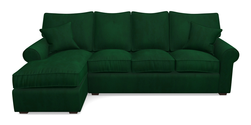 Product photograph of Upperton Lhf Chaise In House Clever Velvet - Fern from Sofas and Stuff Limited