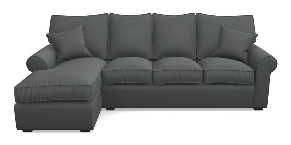 Product photograph of Upperton Lhf Chaise In House Clever Velvet - Slate from Sofas and Stuff Limited