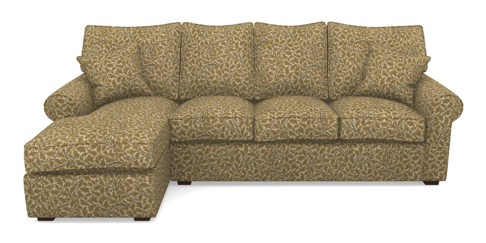 Product photograph of Upperton Lhf Chaise In V A Drawn From Nature Collection - Oak Tree - Gold from Sofas and Stuff Limited
