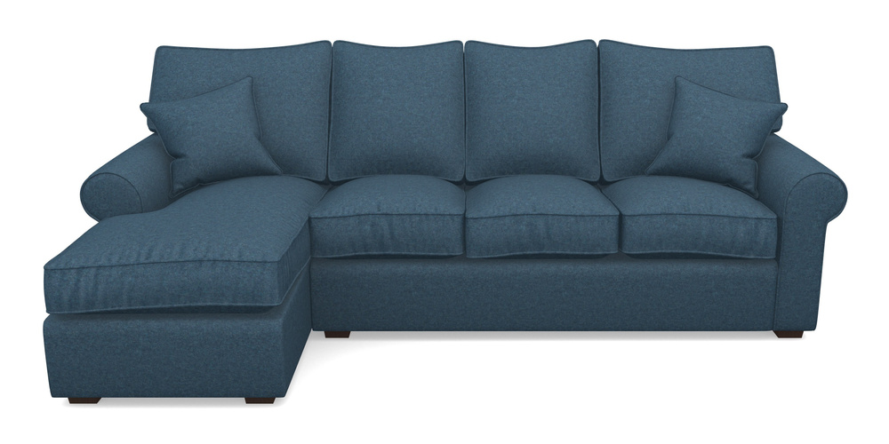 Product photograph of Upperton Lhf Chaise In Soft Wool - Denim from Sofas and Stuff Limited