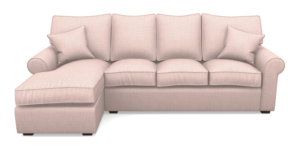 Product photograph of Upperton Lhf Chaise In Tough As Houses - Deep Pink from Sofas and Stuff Limited