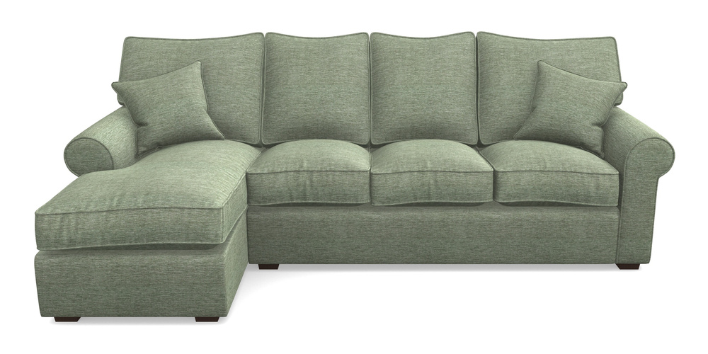 Product photograph of Upperton Lhf Chaise In Textured Velvet - Seagrass from Sofas and Stuff Limited