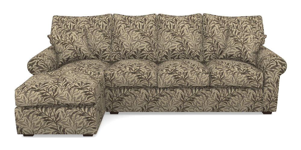 Product photograph of Upperton Lhf Chaise In V A Drawn From Nature - Willow Bough Large - Brown from Sofas and Stuff Limited