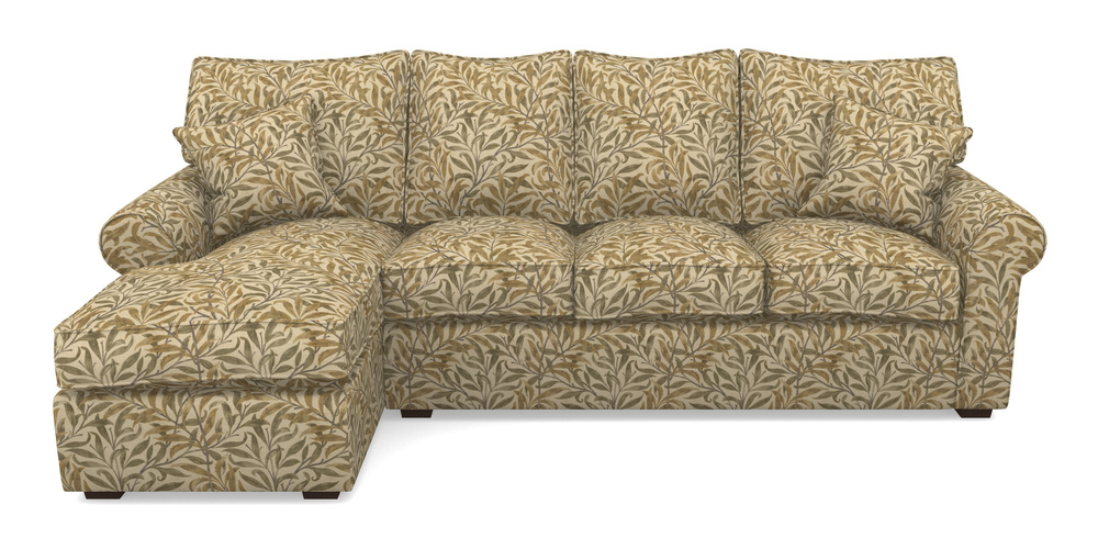Product photograph of Upperton Lhf Chaise In V A Drawn From Nature - Willow Bough Large - Gold from Sofas and Stuff Limited