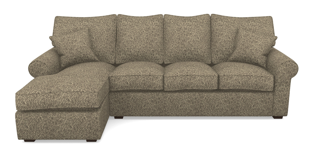 Product photograph of Upperton Lhf Chaise In V A Drawn From Nature Collection - Willow - Brown from Sofas and Stuff Limited