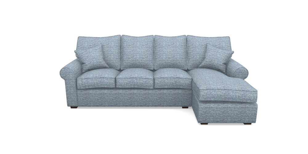 Product photograph of Upperton Rhf Chaise In Aqua Clean Oban - Denim from Sofas and Stuff Limited