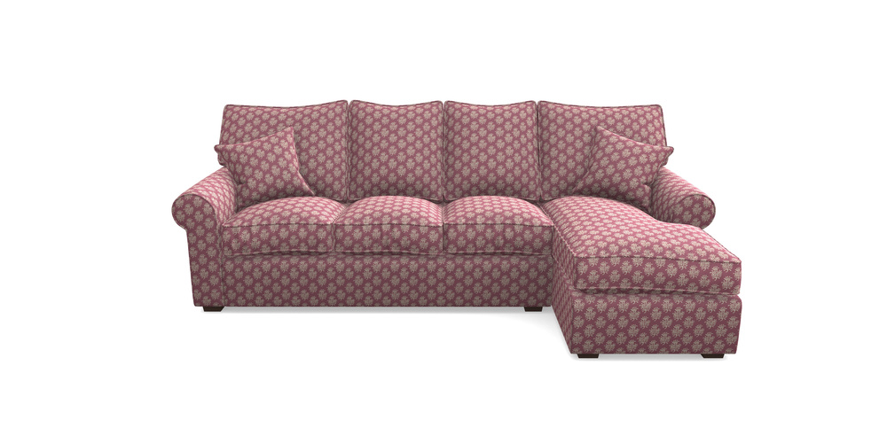 Product photograph of Upperton Rhf Chaise In Cloth 21 - Coral 1 - Cassis from Sofas and Stuff Limited