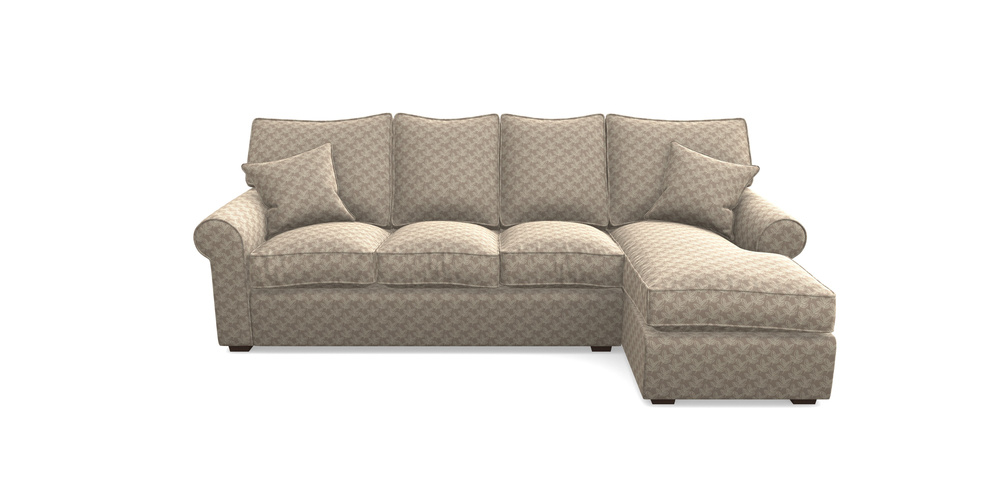 Product photograph of Upperton Rhf Chaise In Cloth 21 - Decorative Leaf - Beech from Sofas and Stuff Limited