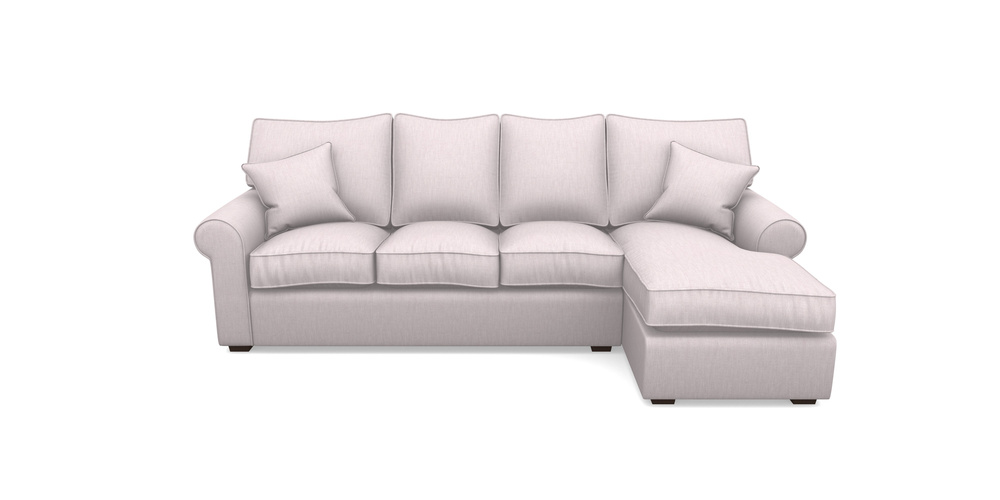 Product photograph of Upperton Rhf Chaise In Clever Cotton Mix - Blush from Sofas and Stuff Limited