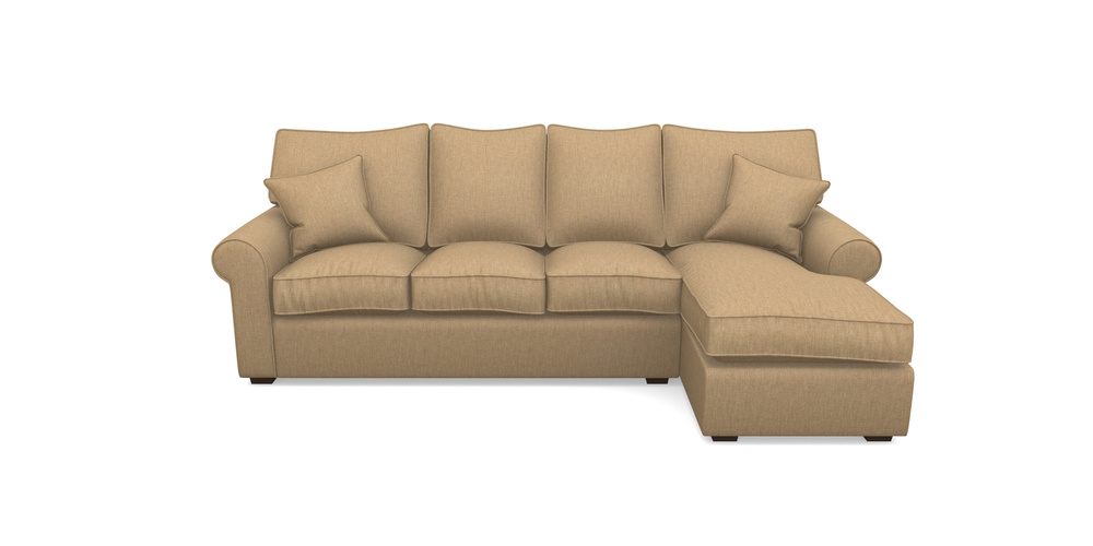 Product photograph of Upperton Rhf Chaise In Clever Cotton Mix - Bamboo from Sofas and Stuff Limited