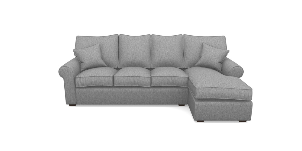 Product photograph of Upperton Rhf Chaise In Clever Cotton Mix - Iron from Sofas and Stuff Limited