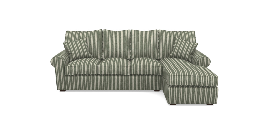 Product photograph of Upperton Rhf Chaise In Cloth 22 - Barcode - Courgette from Sofas and Stuff Limited