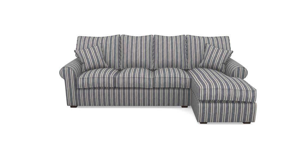 Product photograph of Upperton Rhf Chaise In Cloth 22 - Barcode - Deep Water from Sofas and Stuff Limited