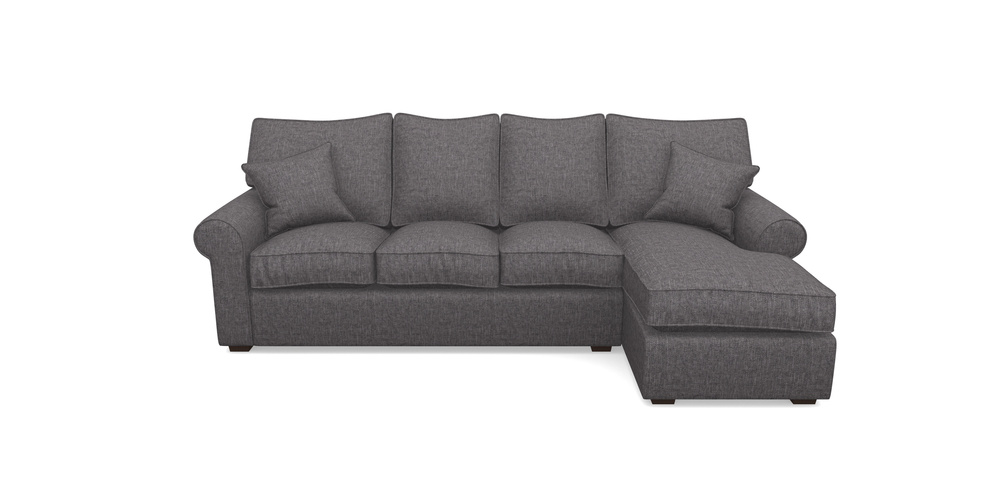 Product photograph of Upperton Rhf Chaise In Easy Clean Plain - Ash from Sofas and Stuff Limited