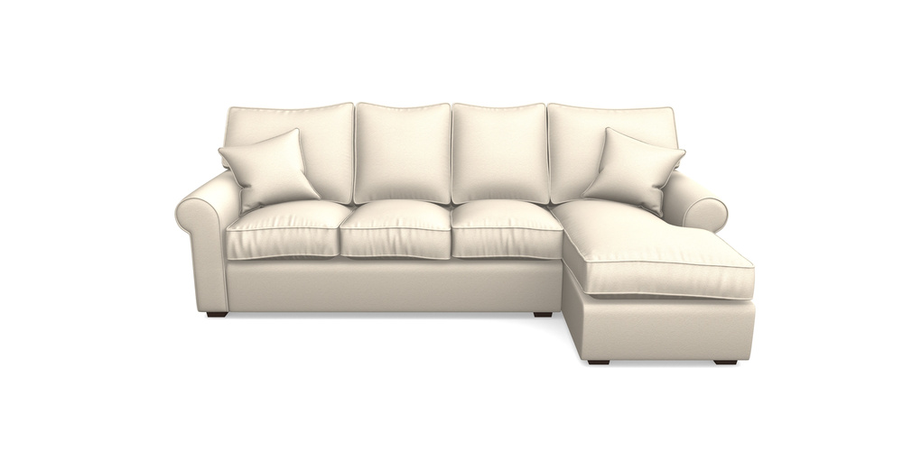 Product photograph of Upperton Rhf Chaise In Eco Washable Cotton - Eggshell from Sofas and Stuff Limited