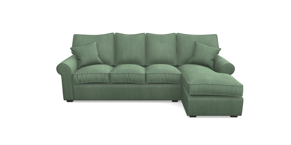 Product photograph of Upperton Rhf Chaise In House Clever Velvet - Celadon from Sofas and Stuff Limited