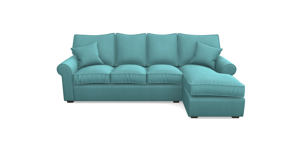 Product photograph of Upperton Rhf Chaise In House Clever Velvet - Duck Egg from Sofas and Stuff Limited