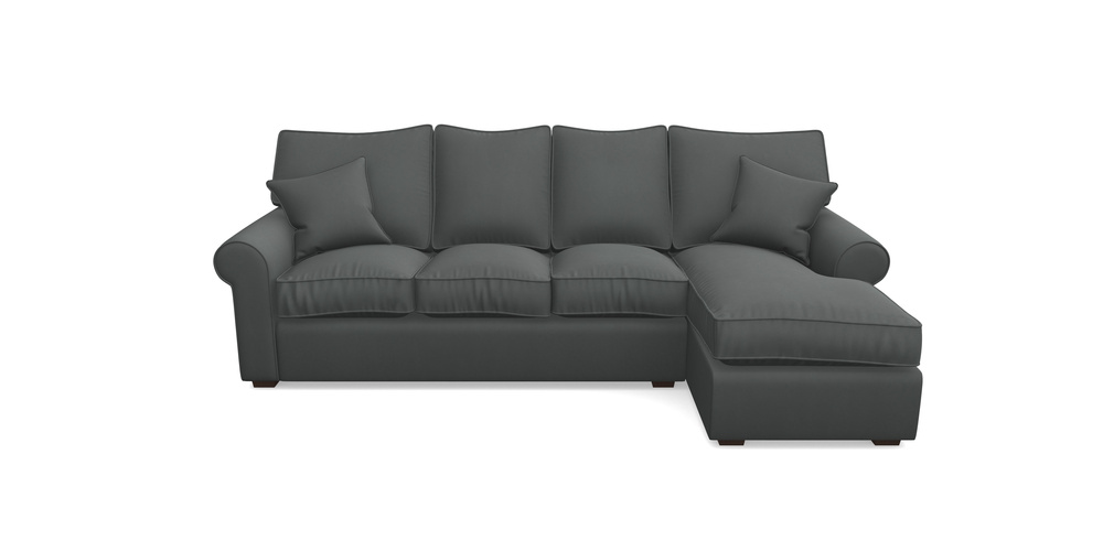 Product photograph of Upperton Rhf Chaise In House Clever Velvet - Slate from Sofas and Stuff Limited