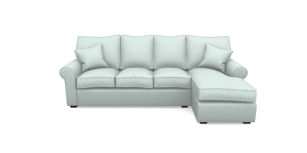 Product photograph of Upperton Rhf Chaise In House Plain - Aqua from Sofas and Stuff Limited