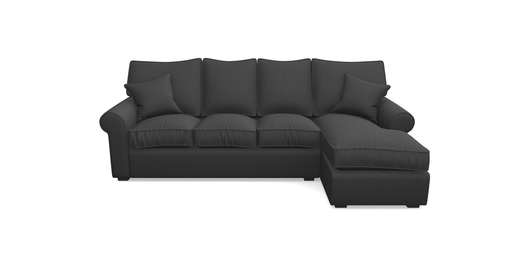 Product photograph of Upperton Rhf Chaise In House Velvet - Charcoal from Sofas and Stuff Limited