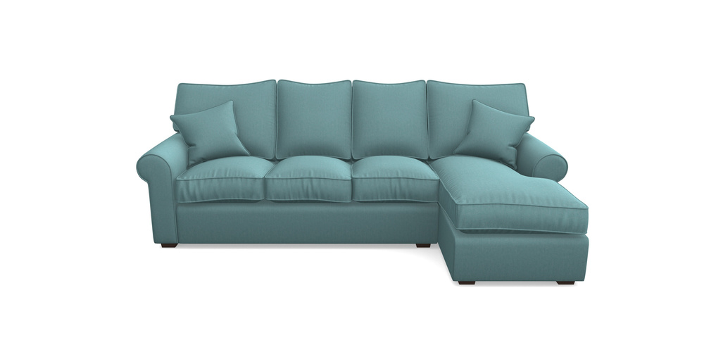 Product photograph of Upperton Rhf Chaise In House Velvet - Wedgewood from Sofas and Stuff Limited