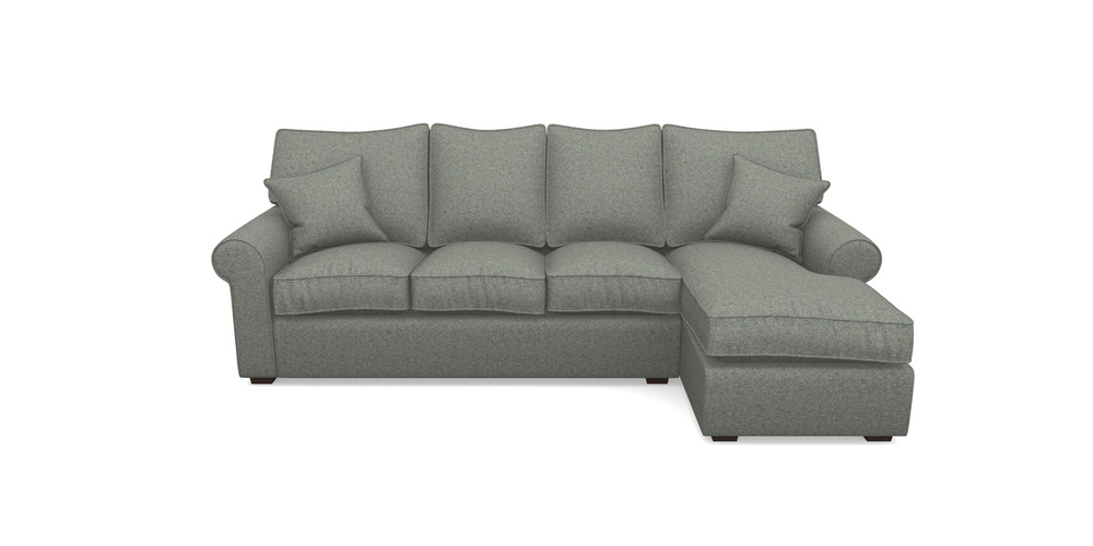 Product photograph of Upperton Rhf Chaise In Soft Wool - Wolf from Sofas and Stuff Limited