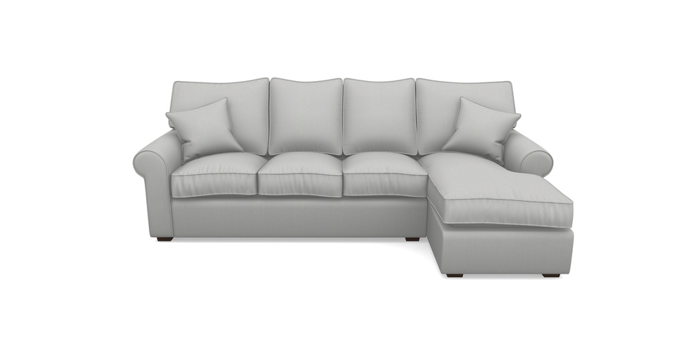 Product photograph of Upperton Rhf Chaise In Two Tone Plain - Grey from Sofas and Stuff Limited