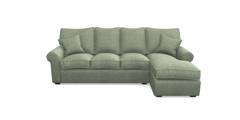 Product photograph of Upperton Rhf Chaise In Textured Velvet - Seagrass from Sofas and Stuff Limited